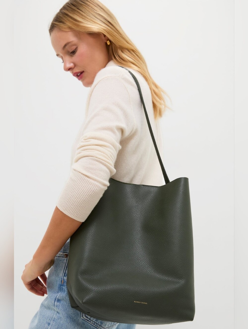 Mansur Gabriel Everyday Cabas Tote Bag Seaweed